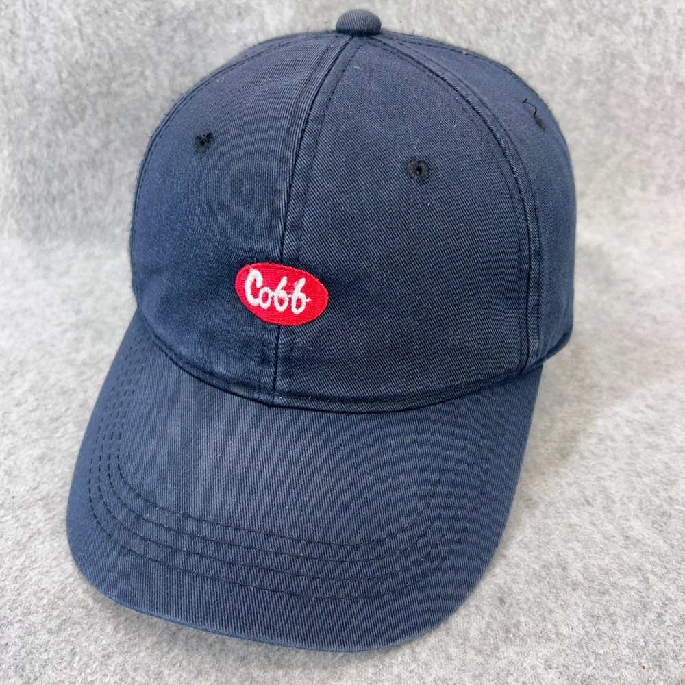 Cobb Logo Mens Navy Blue OC Baseball Hat Adjustable Strapback Cap OSFM